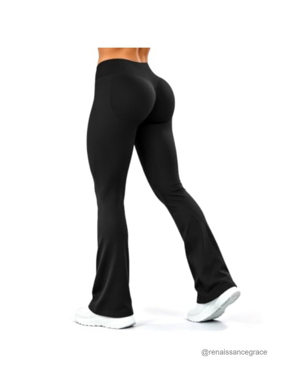 Mini Flare High Waisted Tummy Control Seamless Scrunch Butt Leggings